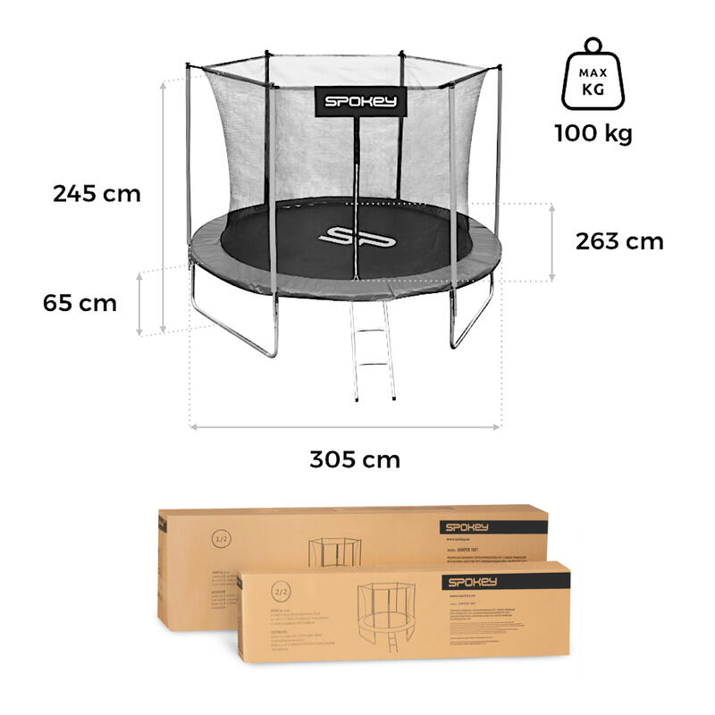 Trampolim 305 cm Spokey Jumper