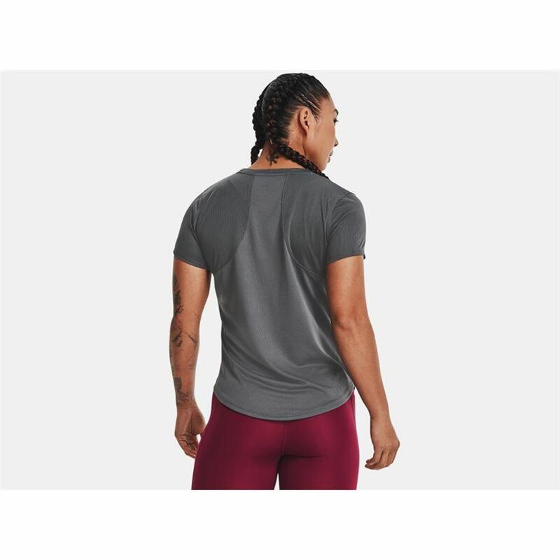 Camiseta de Manga Corta Mujer Under Armour Stride Gris