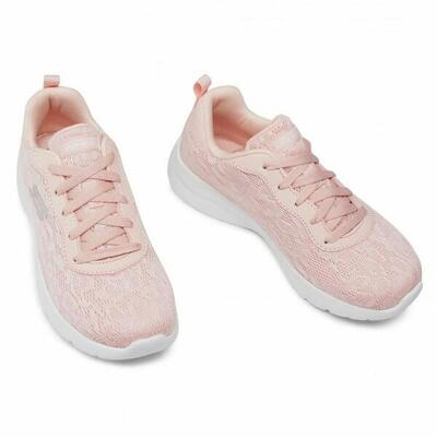 Sportschoenen voor dames skechers dynamight floral roze