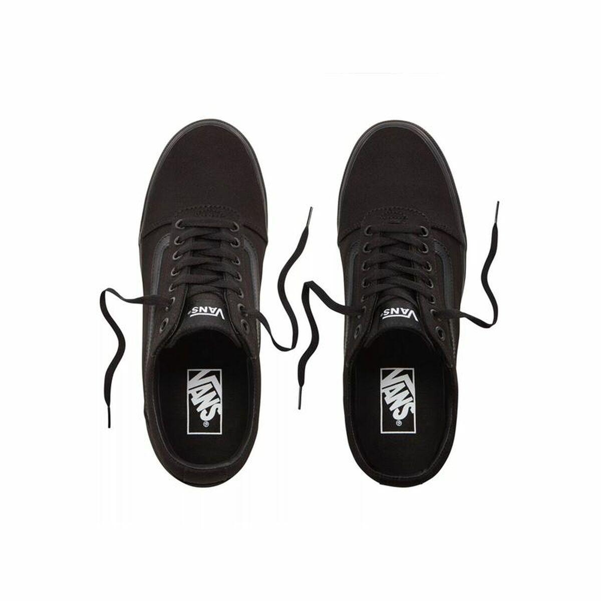 Zapatos vans top hombre negro pensando