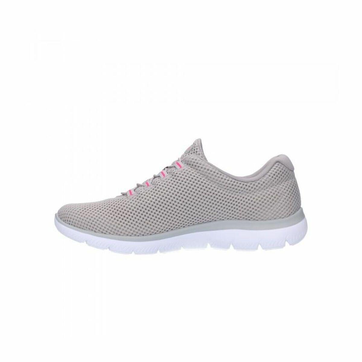 Chaussures de sport pour femme Skechers Mesh Bungee Slip-On Beige 2/5