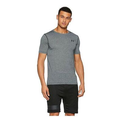 Maglia a Compressione a Maniche Corte da Uomo Under Armour Grigio