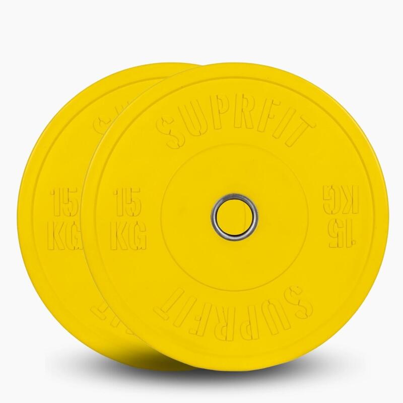 Colored Bumper Plates (Par) - 15 kg