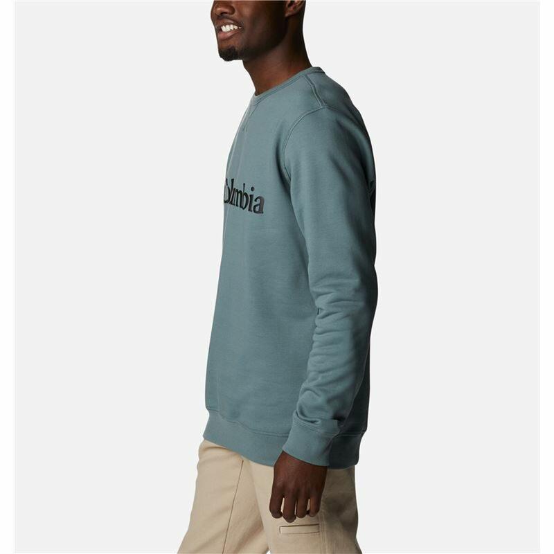 Sweat sans capuche homme Columbia Logo Fleece Crew Bleu COLUMBIA Decathlon