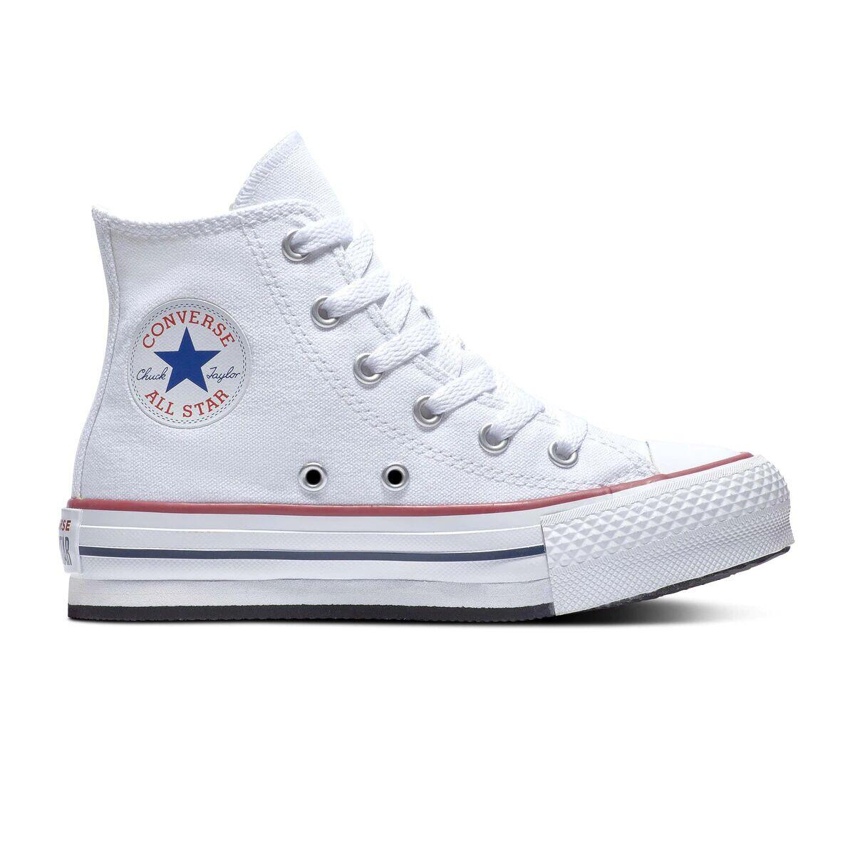 Converse - Chaussures Casual Enfant Converse All-star Lift High Blanc - Chaussures De Sport - Blanc|bleu|rouge - 31 - Decathlon
