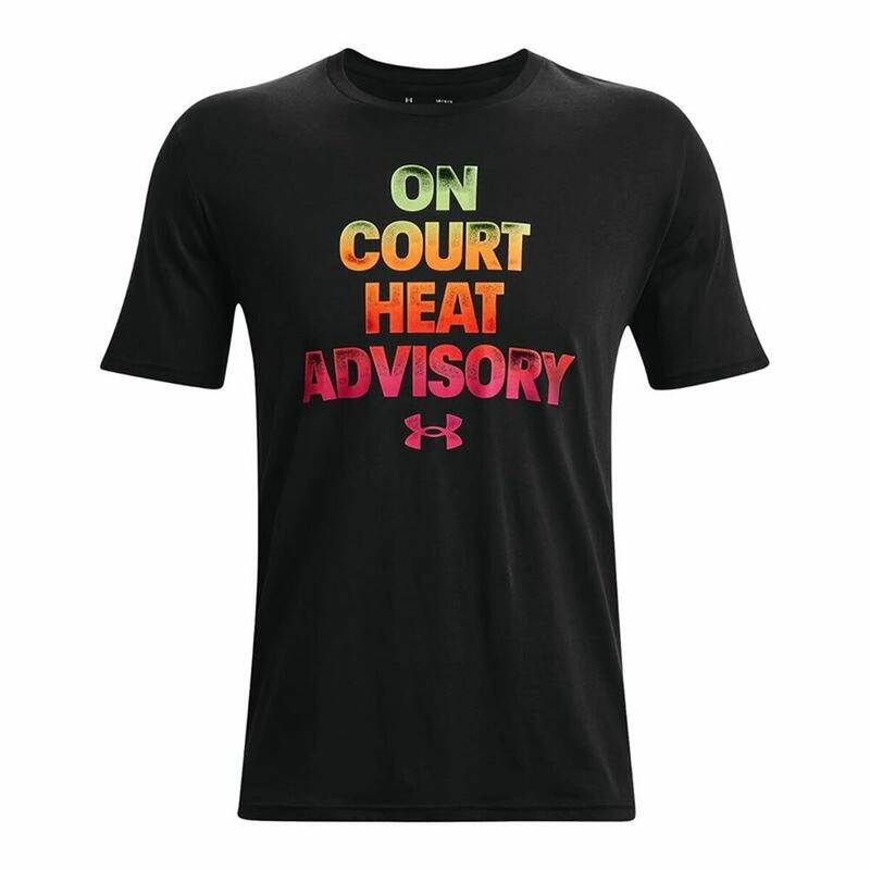 Camiseta de Manga Corta Hombre Under Armour Basketball Heat Negro