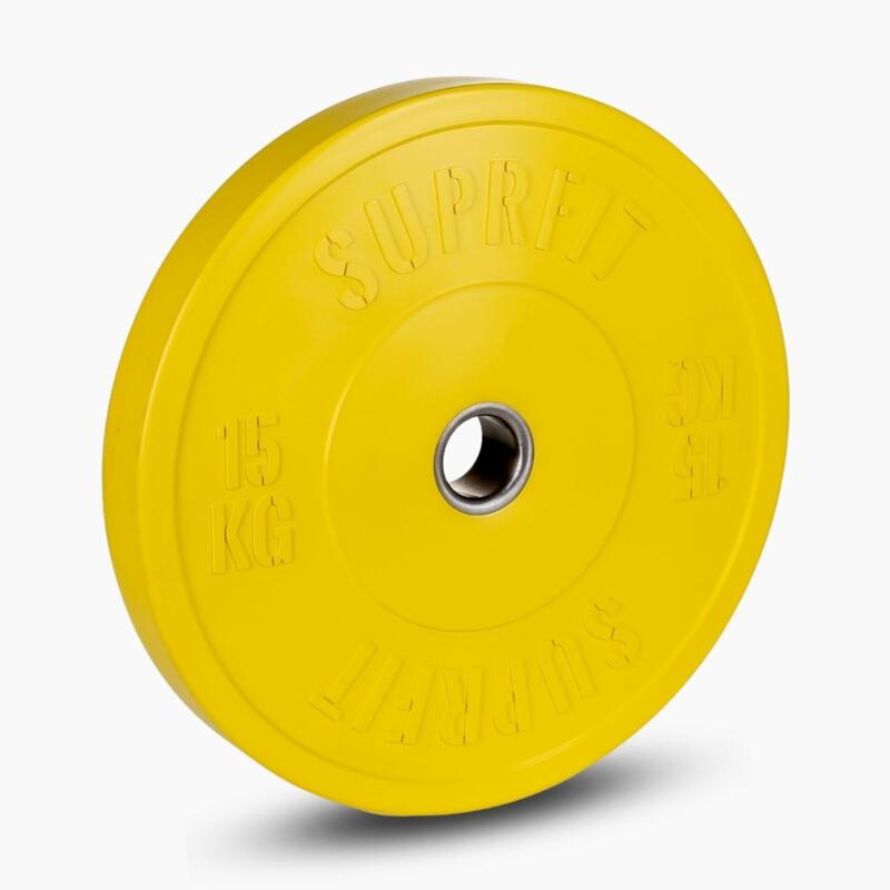 Colored Bumper Plates (individual) - 15 kg