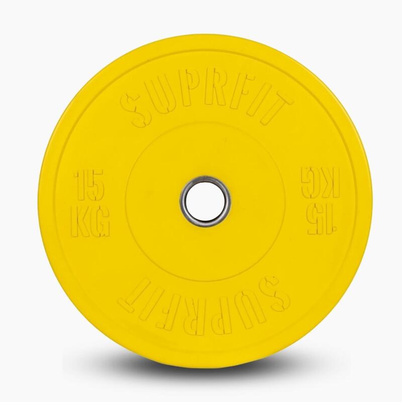 Colored Bumper Plates (individual) - 15 kg