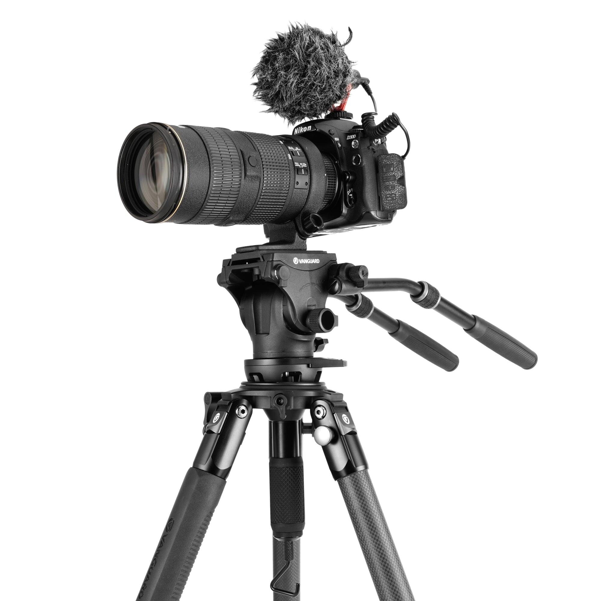Trípode de vídeo de carbono rótula Veo PV-20 Vanguard Alta Pro 3VRL 303CV20 6/7