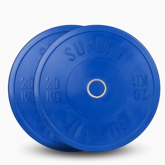 Colored Bumper Plates (Paar) - 20 kg
