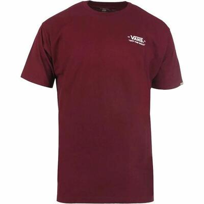 Heren-t-shirt met korte mouwen vans essential-b scharlakenrood
