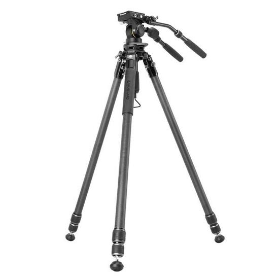 Treppiede video in carbonio con testa Veo PV-18 Vanguard Alta Pro 3VRL 303CV18