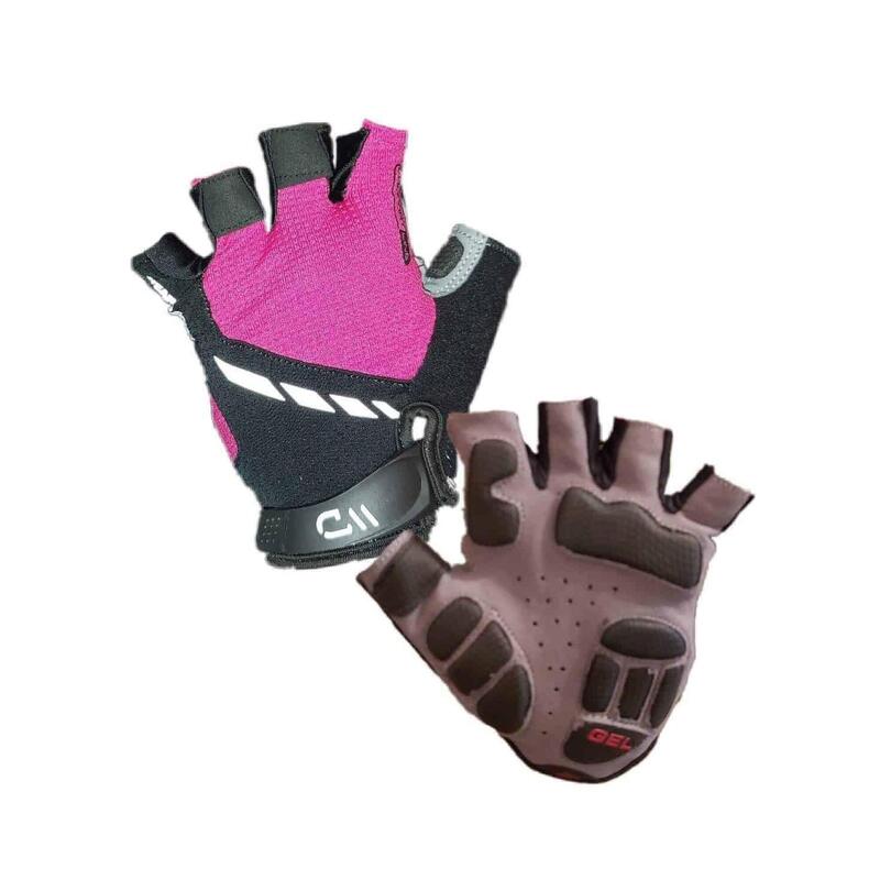 Gants vélo PERFORMANCE GEL Rose/noir