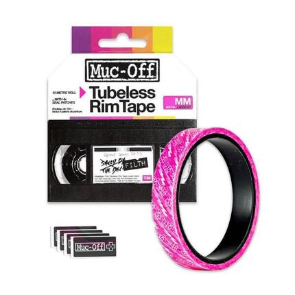 Muc-Off taśma do obręczy tubeless 17 mm x 10 m różowa