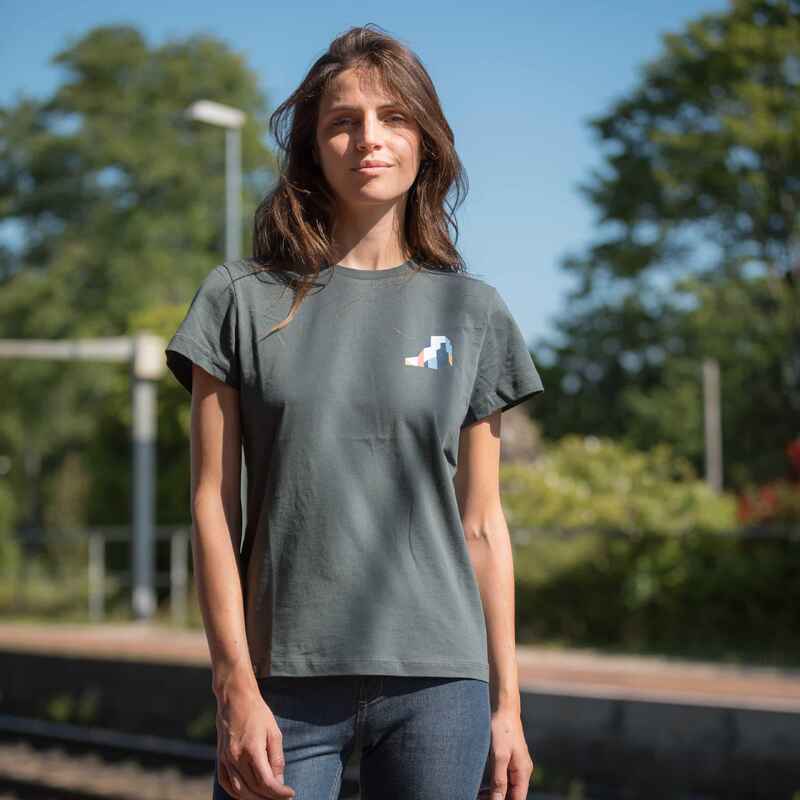 T-Shirt Frau Snap Climbing Heart Dietrich