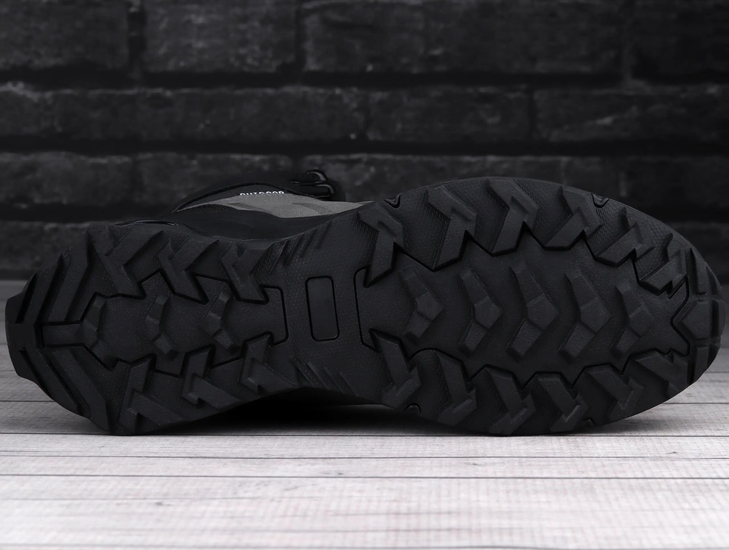 Buty męskie zimowe wysokie trekkingowe DK EXEC GREY BLACK 5/7