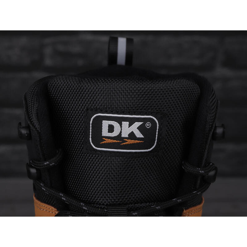 Buty męskie sportowe wysokie do chodzenia DK EXEC CAMEL BLACK