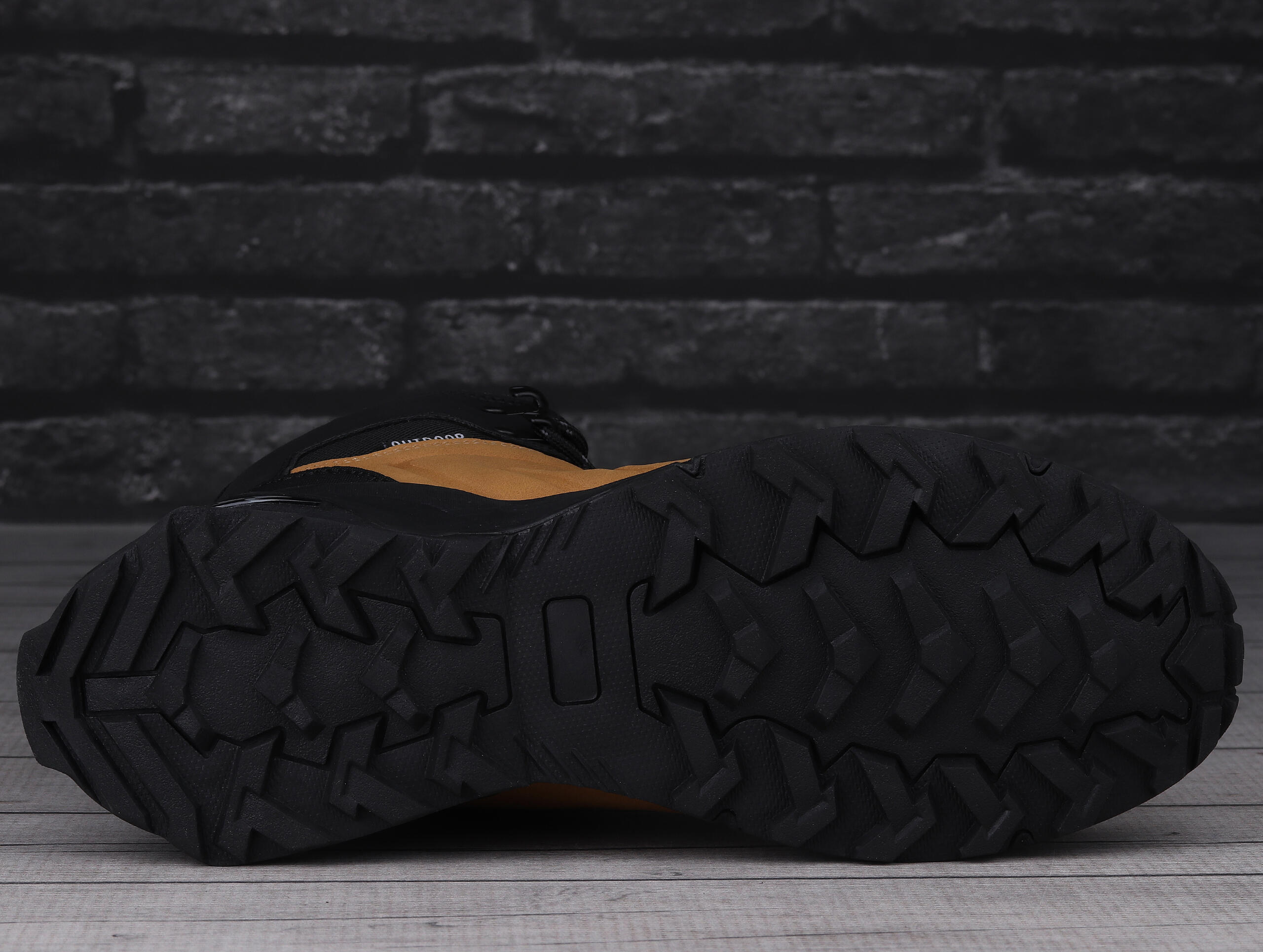 Buty męskie sportowe wysokie do chodzenia DK EXEC CAMEL BLACK 5/7