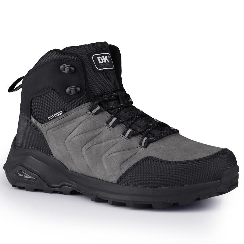 Buty męskie zimowe wysokie trekkingowe DK EXEC GREY BLACK