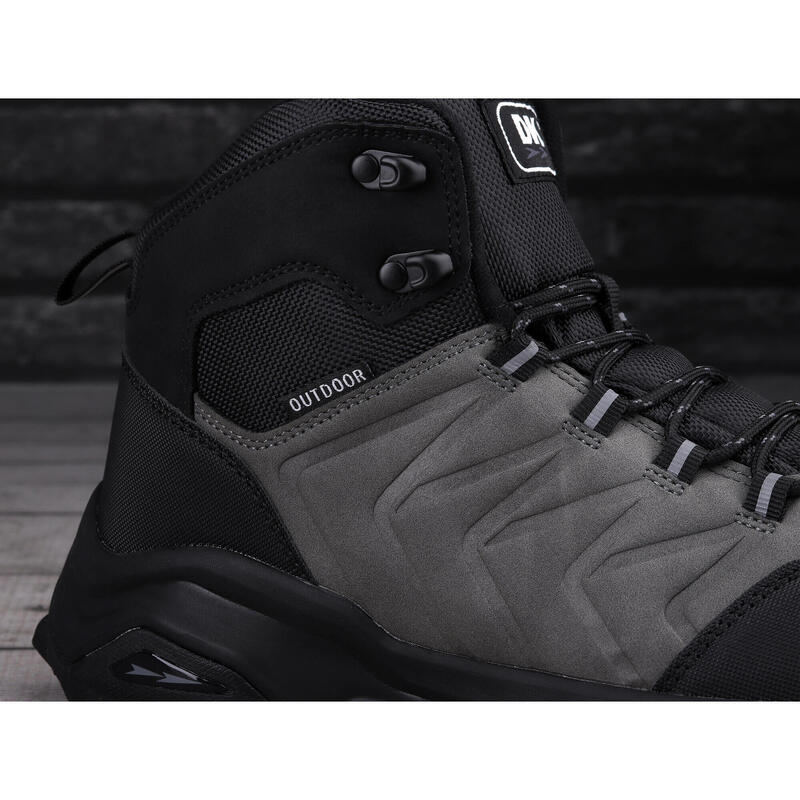 Buty męskie zimowe wysokie trekkingowe DK EXEC GREY BLACK