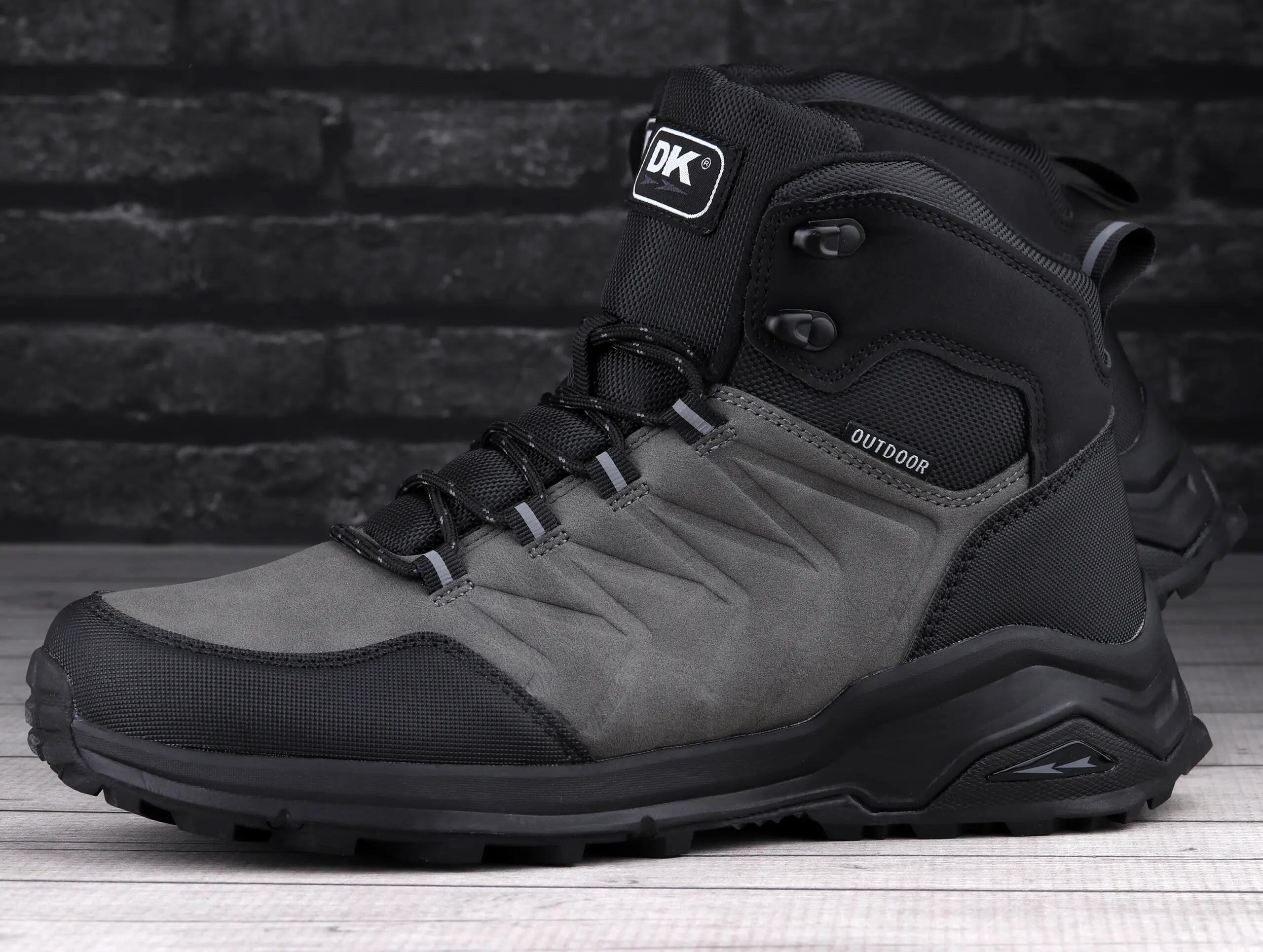 Buty męskie zimowe wysokie trekkingowe DK EXEC GREY BLACK 4/7