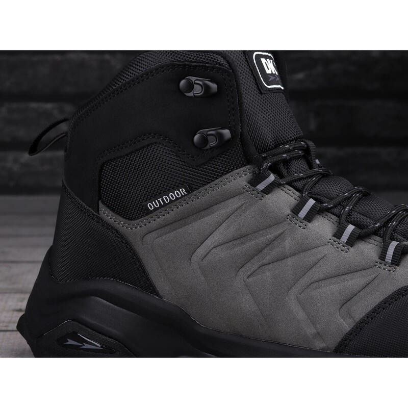 Buty męskie zimowe wysokie trekkingowe DK EXEC GREY BLACK