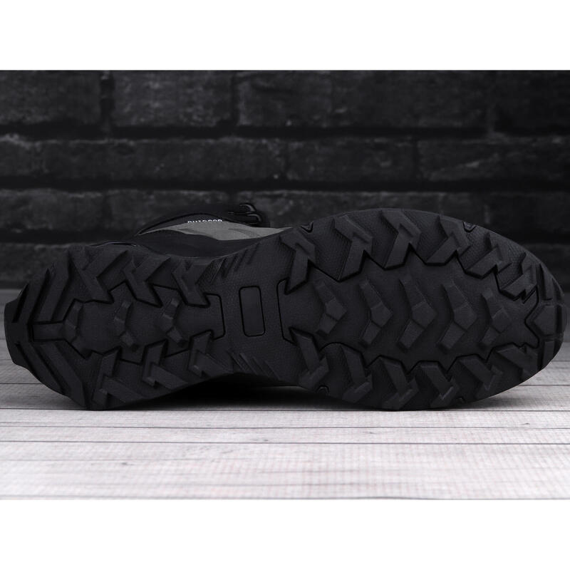 Buty męskie zimowe wysokie trekkingowe DK EXEC GREY BLACK