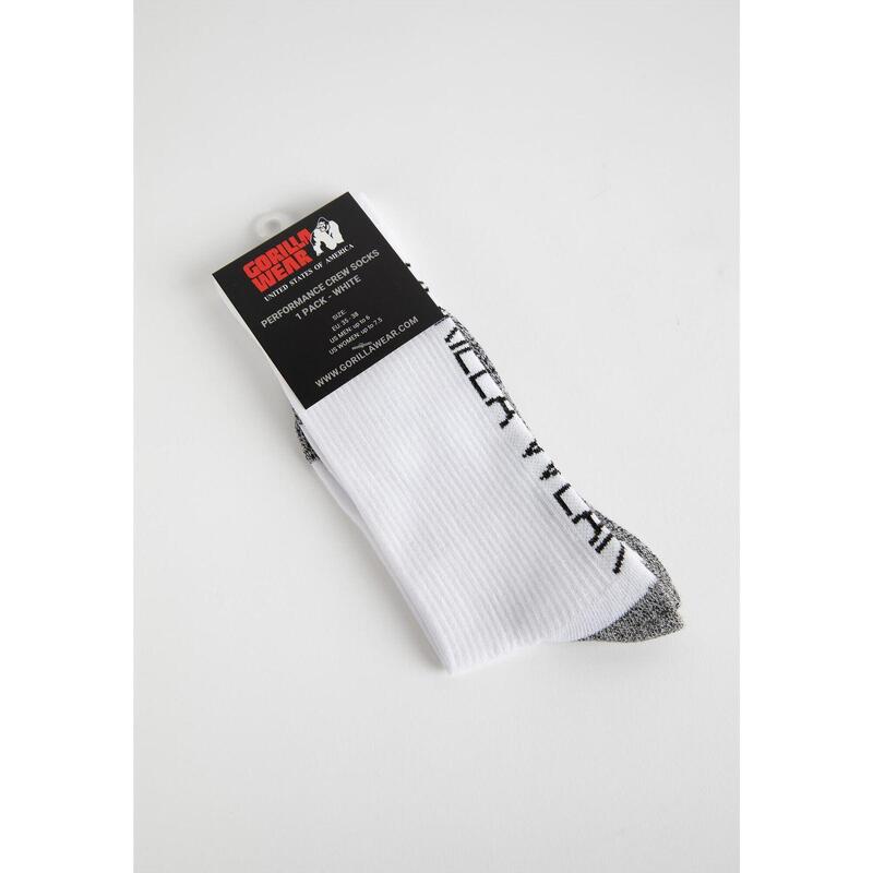 Performance Crew Socks - White - EU 39-42