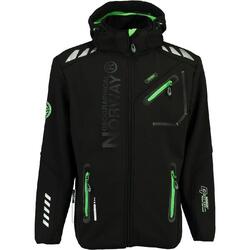 Chaqueta SOFTSHELL de hombre Geographical Norway ROYAUTE negro y verde