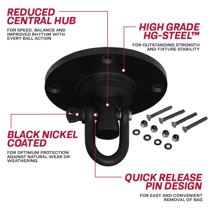 Mennyezeti rögzítés az RDX Iron Swivel Regular boxzsákhoz