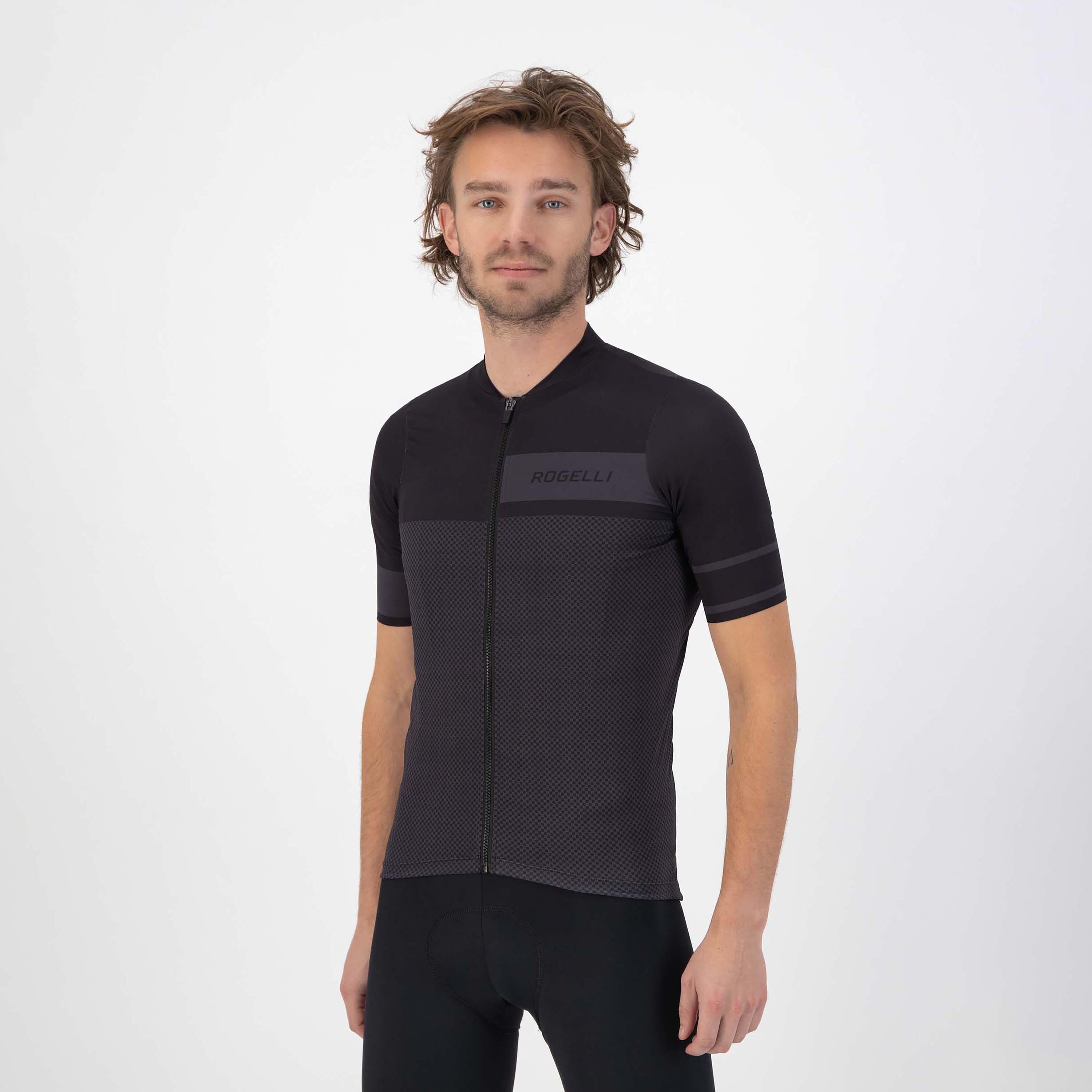 ROGELLI Aerodynamický cyklodres Rogelli BLOCK s krátkým rukávem