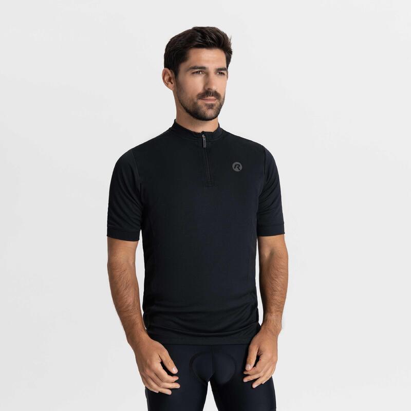 Maillot de Vélo Route Manches Courtes Homme Core Noir