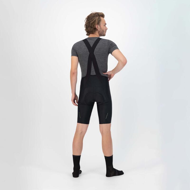Calças curtas de ciclismo - Com suspensórios Homem - Distance