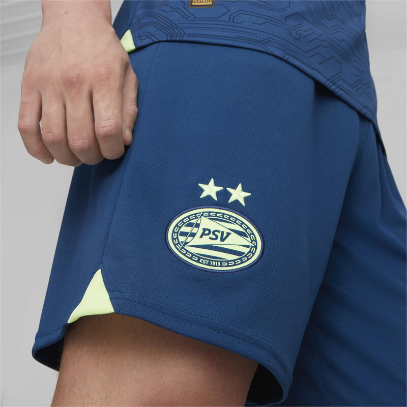 Shorts da calcio 23/24 PSV Eindhoven PUMA Sailing Blue Fast Yellow