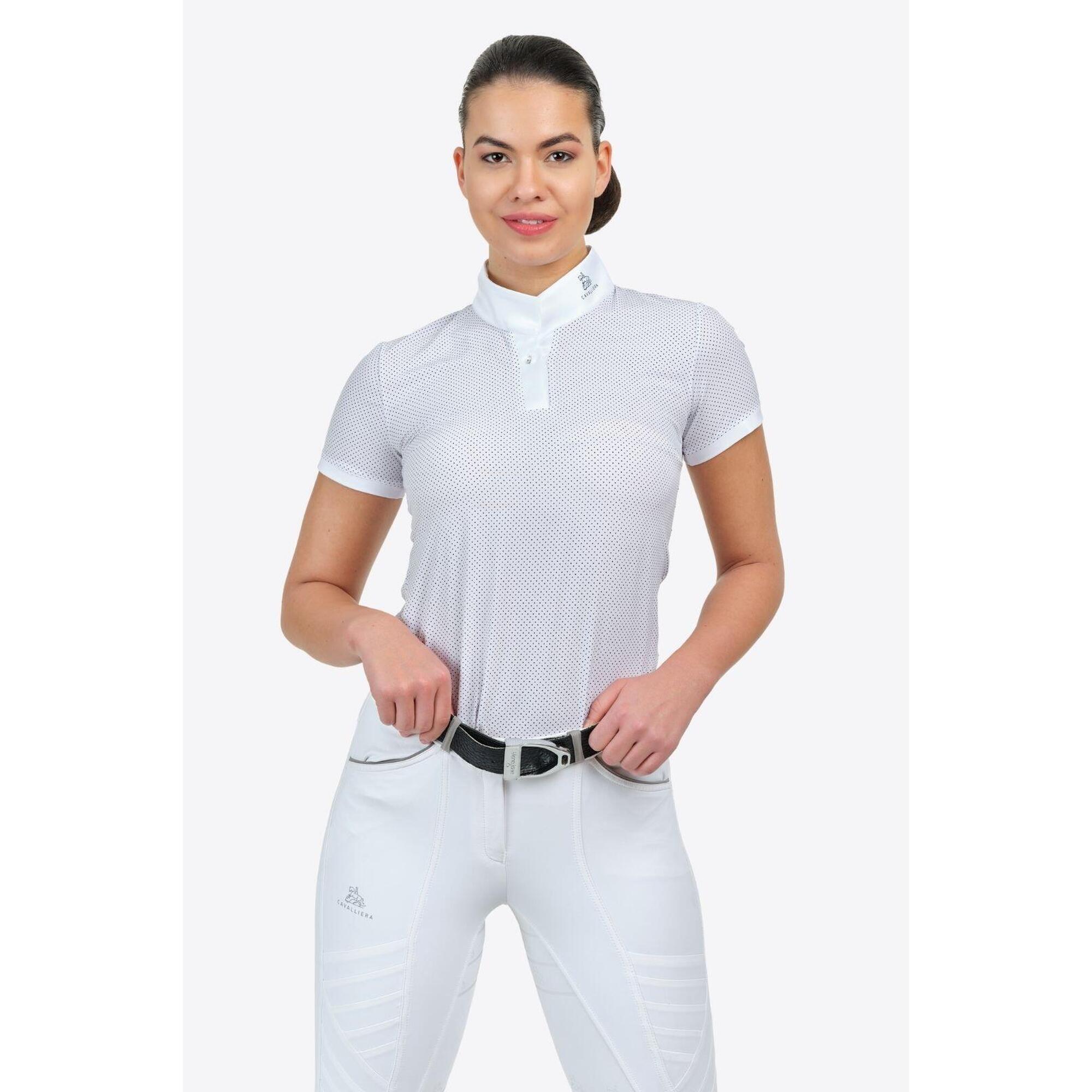 PALAIS ROYAL short-sleeved polo shirt, Equestrian competition wear