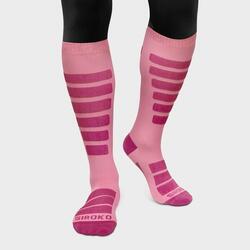 Calcetines para snowboard/esquí esquí y nieve Hombre y Mujer Aoraki Pink Rosa