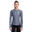 Women Slim-Fit Long Sleeve Gym Running Sports T Shirt Tee - GREY