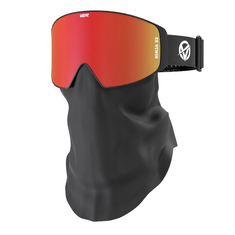 Masques de ski et de snowboard Crimson Ninja pour adultes unisexe de Vizer