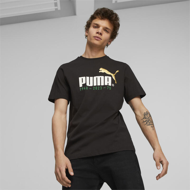 Tricou barbati Puma No. 1 Logo Celebration Tee, Negru