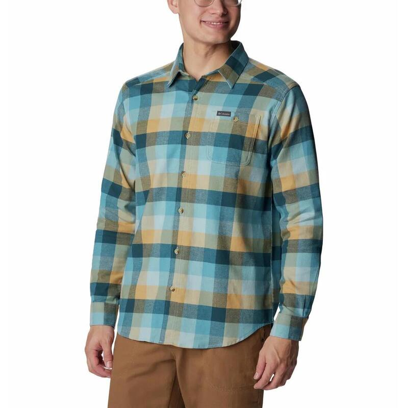 Langarmhemd Cornell Woods Flannel Long Sleeve Shirt Herren - blau