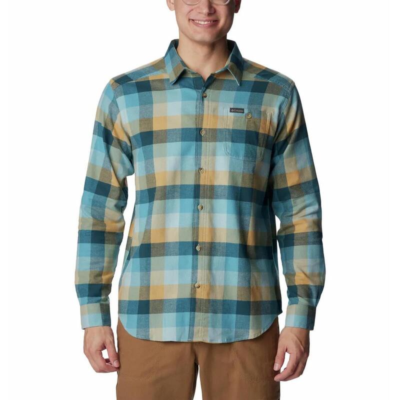 Langarmhemd Cornell Woods Flannel Long Sleeve Shirt Herren - blau