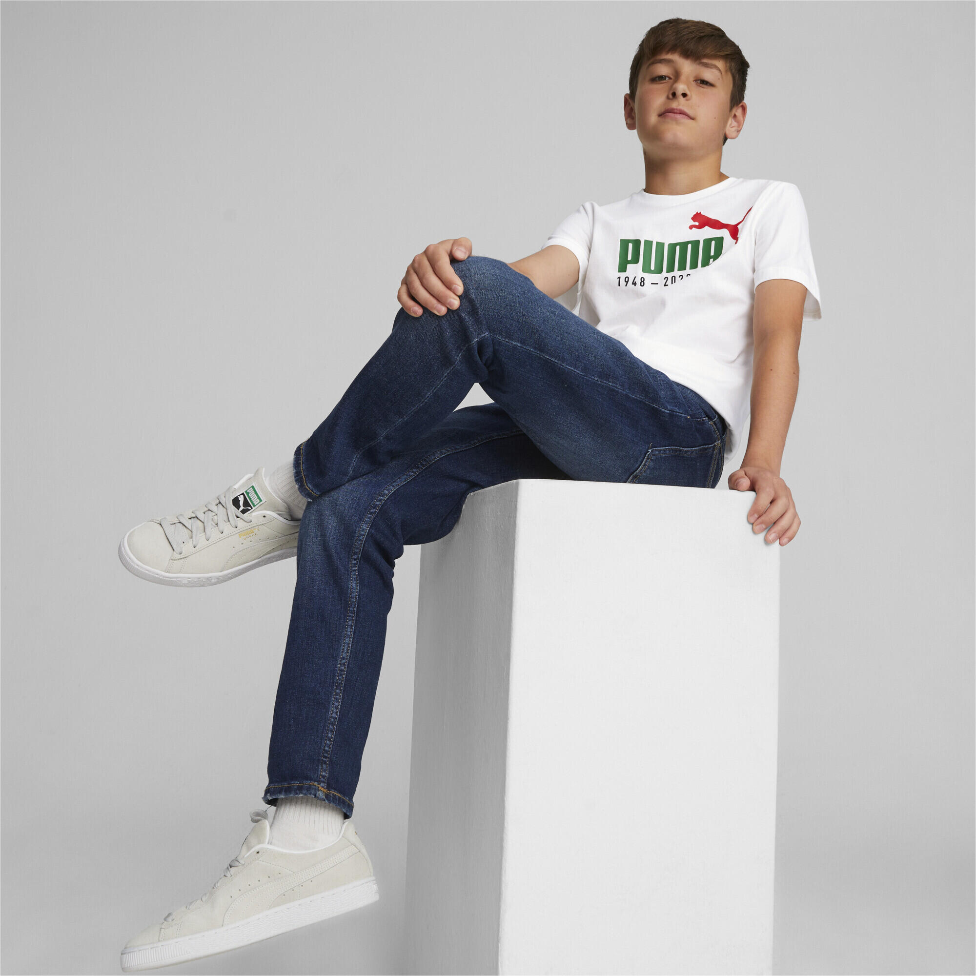 T-shirt con logo N. 1 Celebration da ragazzo PUMA White 4/5