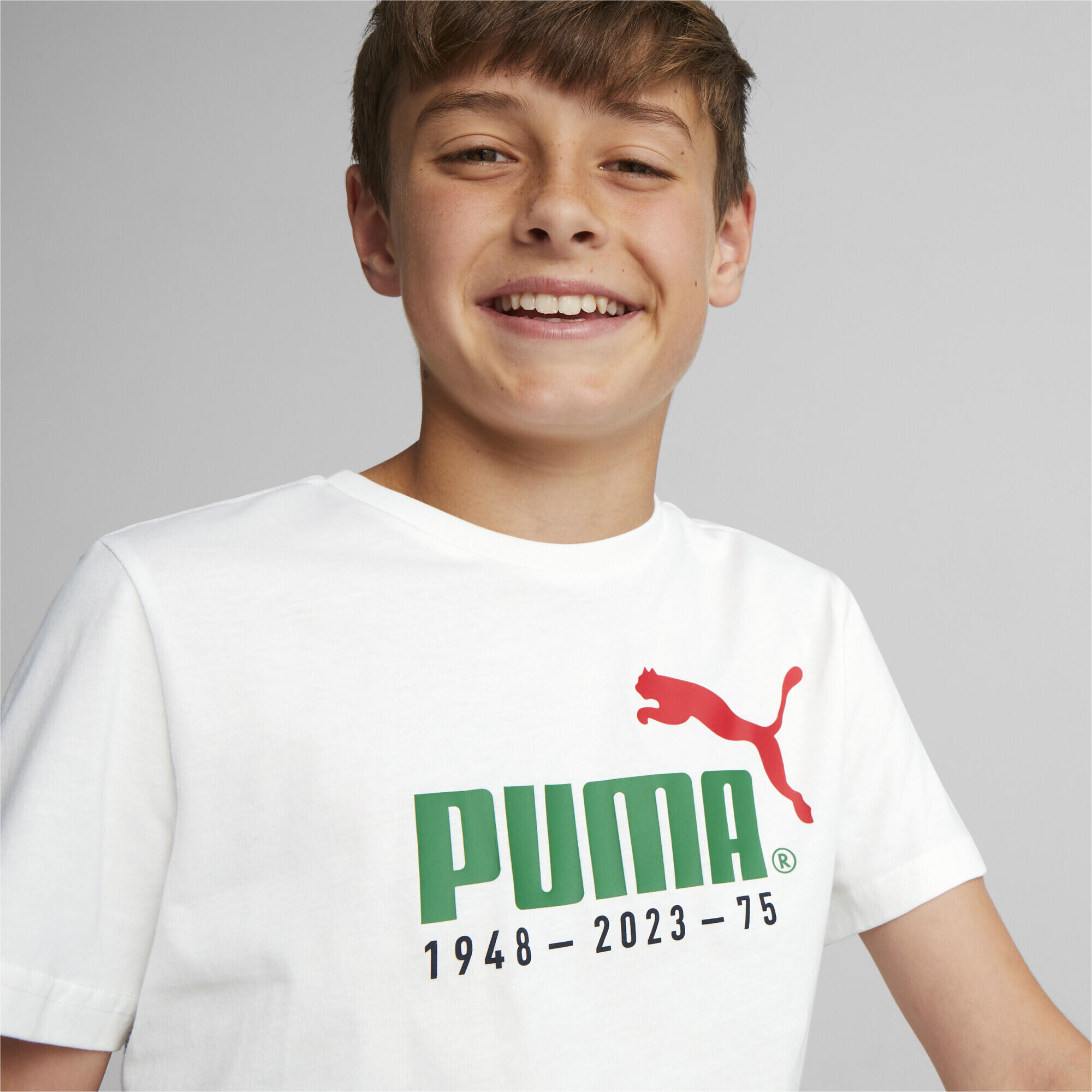 T-shirt con logo N. 1 Celebration da ragazzo PUMA White 3/5