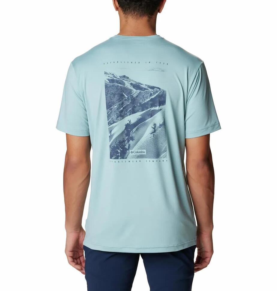 Koszulka Turystyczna Męska Columbia Tech Trail Graphic T-Shirt