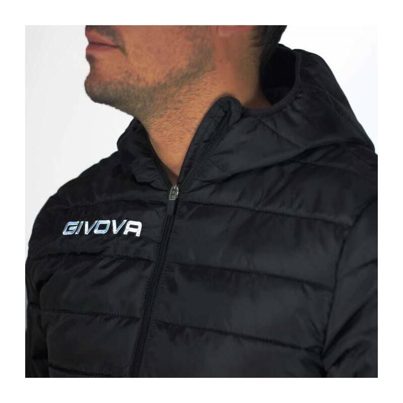 Chaquetón acolchado fútbol Givova Olanda negro