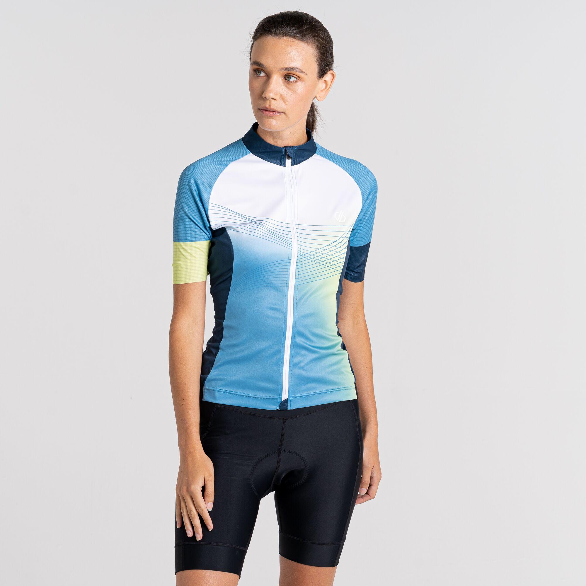 DARE 2B Stimulus Women's Cycling Full Zip, Short Sleeve Jersey