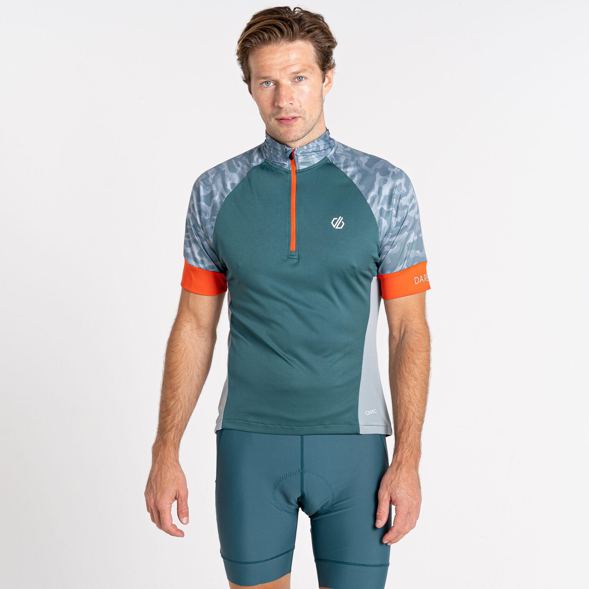 DARE 2B Stay the Course III Men's Cycling Half-Zip, Short Sleeve Jersey