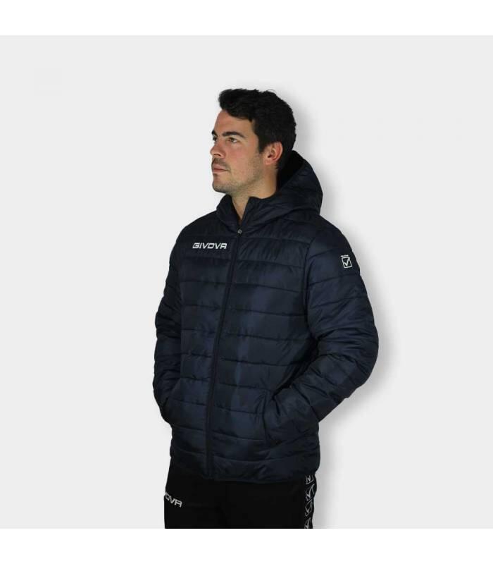 Givova gewatteerd jack marineblauw voor heren 2/4