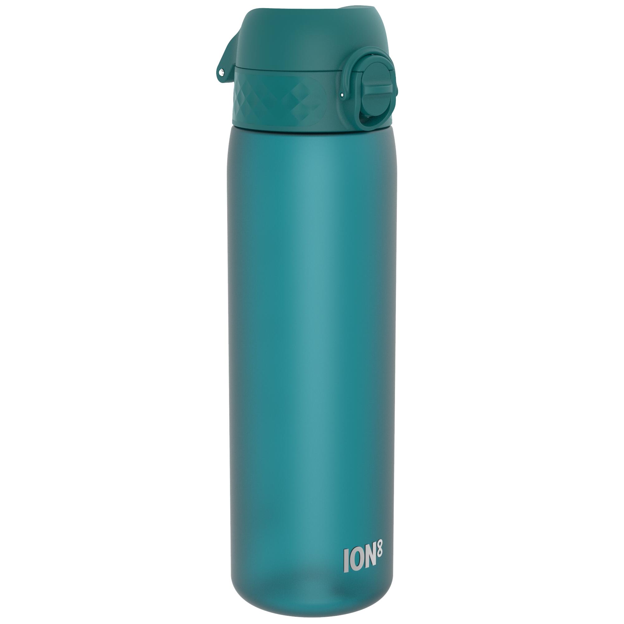 ION8 Leak Proof Slim Water Bottle, Recyclon™, Aqua, 500ml (18oz)