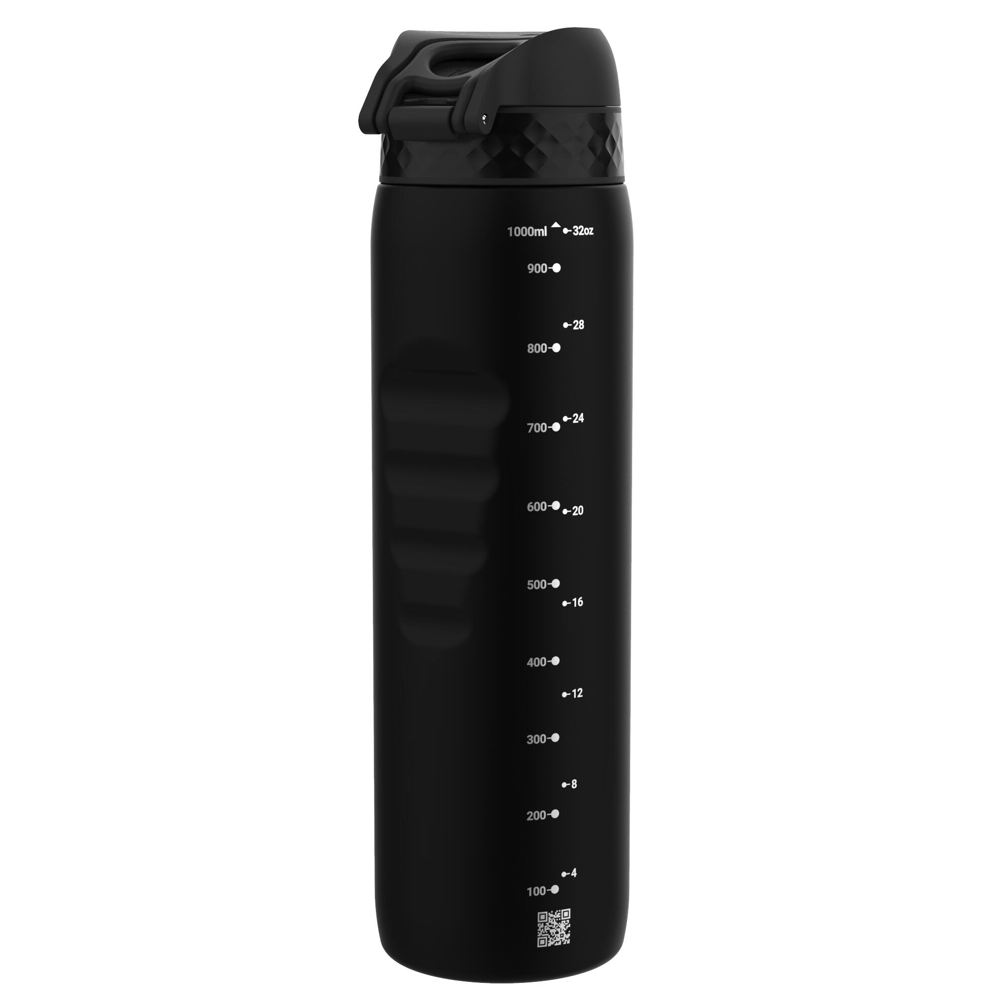 Leak Proof 1 litre Water Bottle, Recyclon™, Black, 1L 4/7